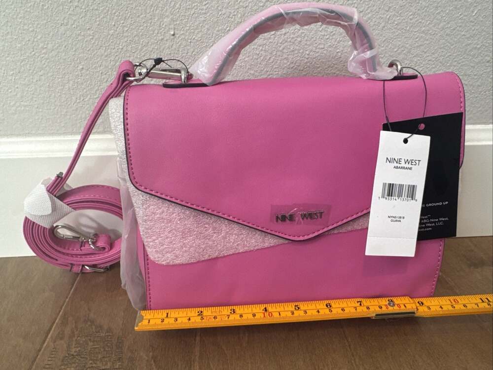 NWT Nine West Abarrane Top Handle Shoulder Bag Guava Pink New with tags